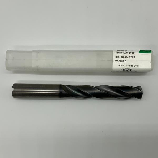 Widia Solid Carbide 2 Flute Drill .5276 (13.4mm) Cutting Dia X 2.73 Flute Length Coolant Thru