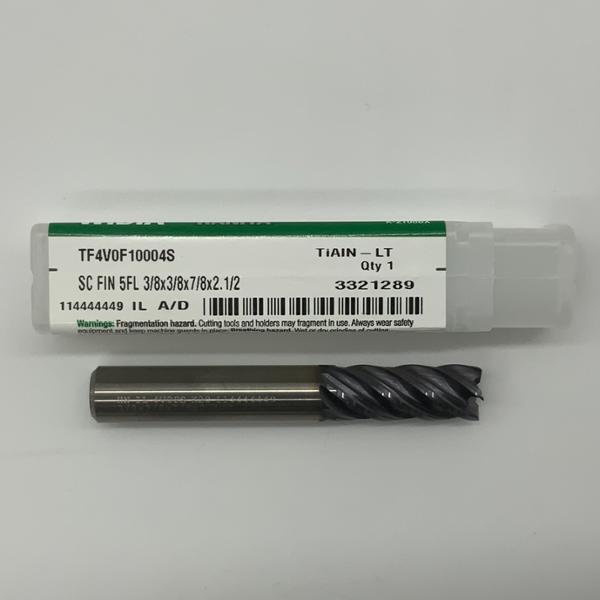 Widia Solid Carbide 5 Flute Endmill .3750 (3/8”) Cutting Dia X .88 Flute Length