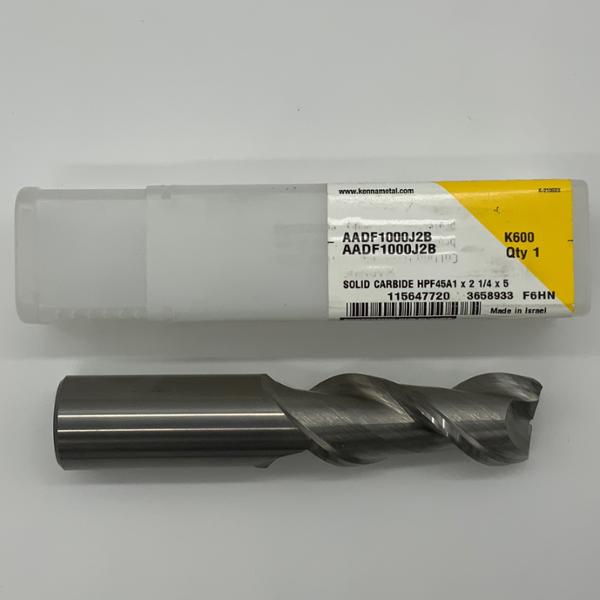 Kennametal Solid Carbide 2 Flute Endmill 1.000 (25.4mm) Cutting Dia X 2.25 Flute Length