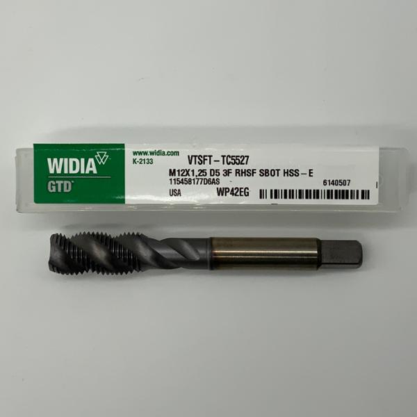 Widia M12 x 1.25 D5 Spiral Point 3 flute Tap