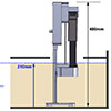 CNC Oil Skimmer with Remote and Adjustable Magnetic Base F330R