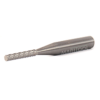 MariTool .125 dia X .625 LOC Double Cut Cylindrical Shape Carbide Burr SA-12