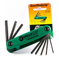 Bondhus Bondhus Torx 12634 Gorilla Grip 8 pc. set T9-T40 TF8