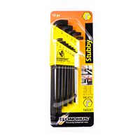 Bondhus Bondhus 16537 Set 13 Stubby Balldriver L-wrenches .050-3/8